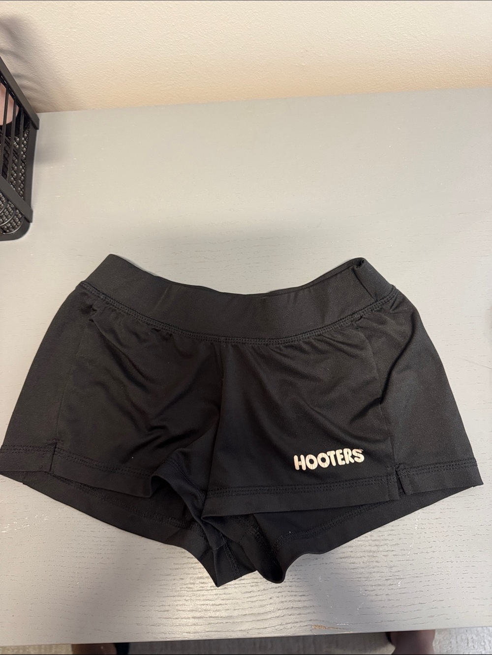 Hooters Women's Black Athletic Shorts with Logo